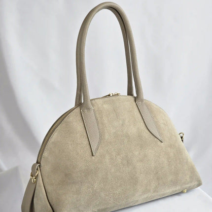 Geantă Cappuccino Dual Texture din 100% Piele Naturală