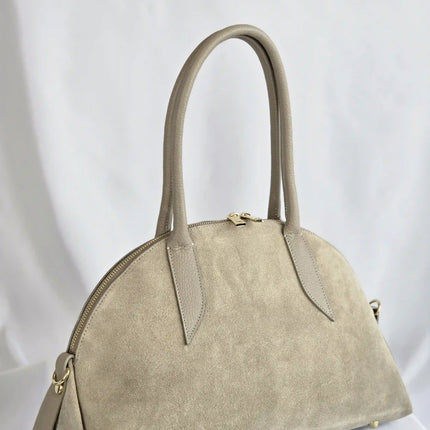 Geantă Cappuccino Dual Texture din 100% Piele Naturală