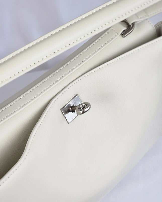 Geantă Extender White din 100% Piele Naturală