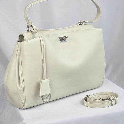 Geantă Extender White din 100% Piele Naturală