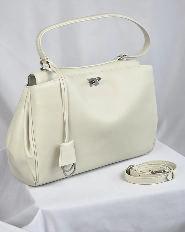 Geantă Extender White din 100% Piele Naturală