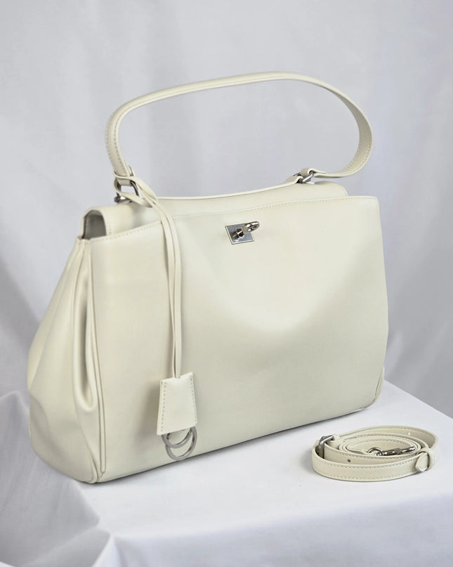 Geantă Extender White din 100% Piele Naturală