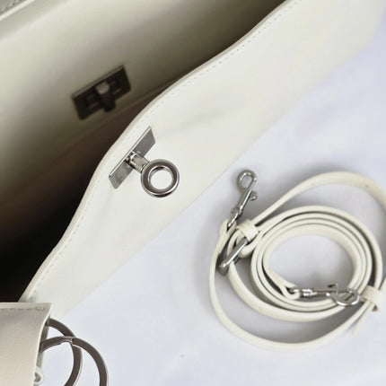 Geantă Extender White din 100% Piele Naturală