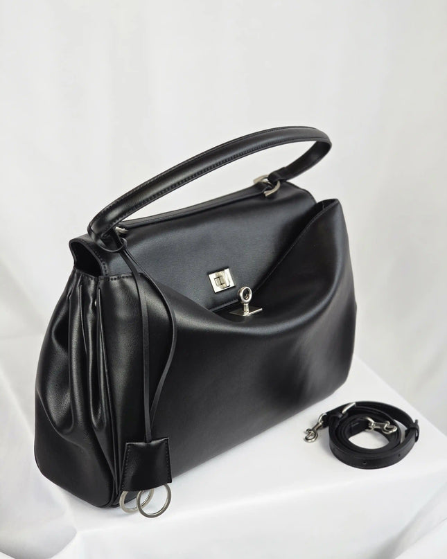 Geantă Extender Black din 100% Piele Naturală