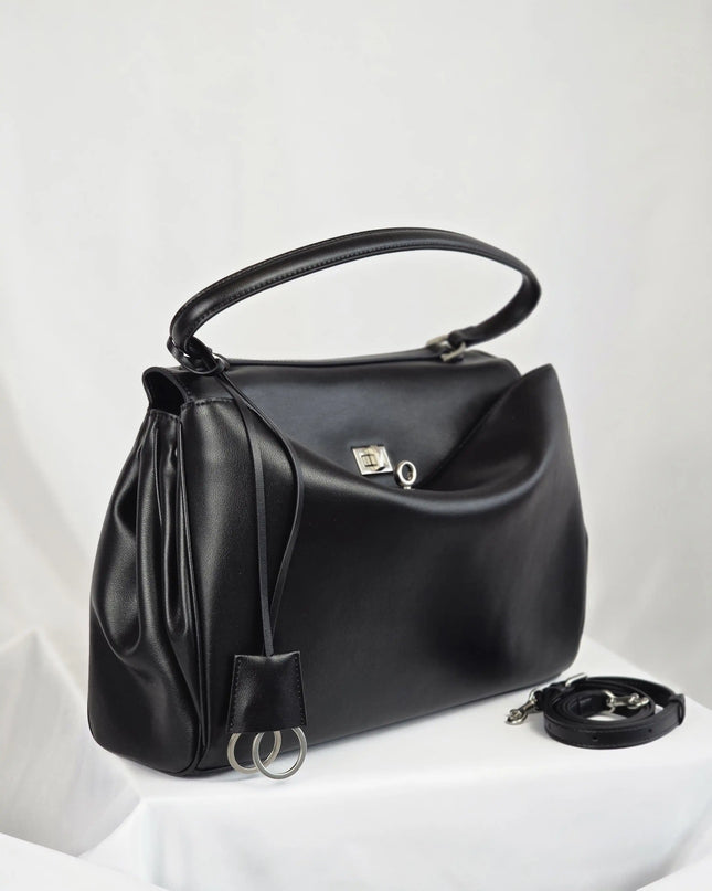 Geantă Extender Black din 100% Piele Naturală
