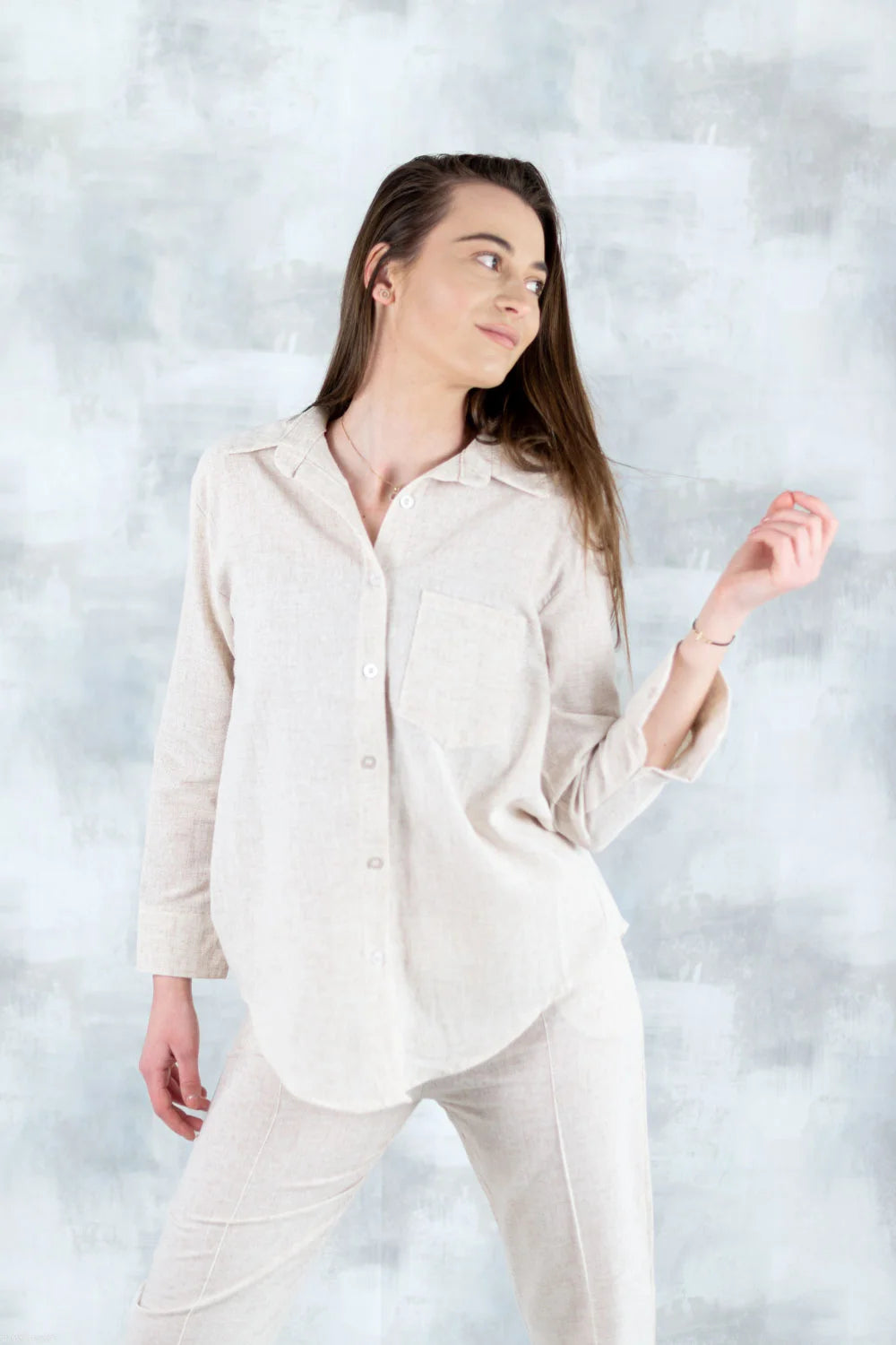 Set cămașă și pantaloni bumbac 5009-010 - NIZIA