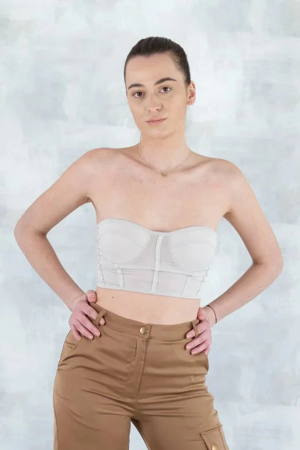 Top crem tip bustieră 12022-017 - NIZIA