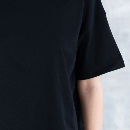 Tricou negru cu broșă tip fundiță detașabilă 12016-017 - NIZIA