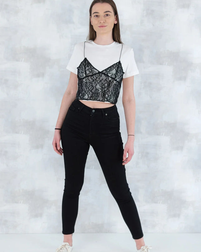 Blug skinny - negru 1001-006 - NIZIA