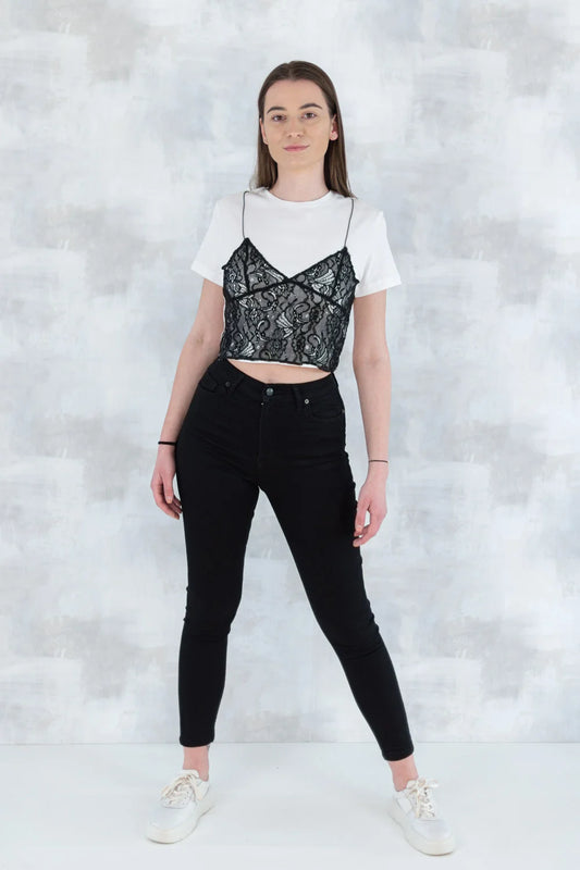 Blug skinny - negru 1001-006 - NIZIA