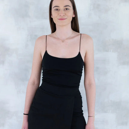 Fustă pantalon neagră – confort și stil într-o singură piesă 6001-011 - NIZIA