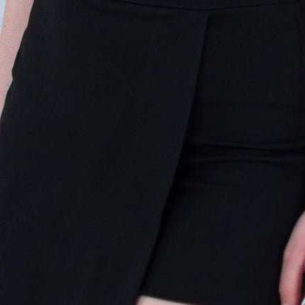 Fustă pantalon neagră – confort și stil într-o singură piesă 6001-011 - NIZIA